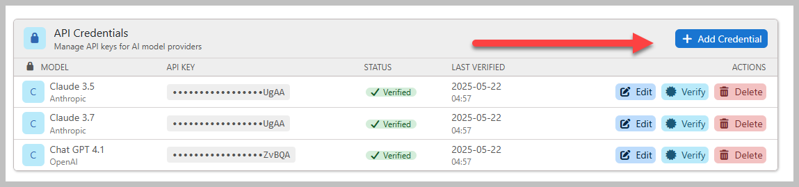 Step 5: Setup Claude API Credentials